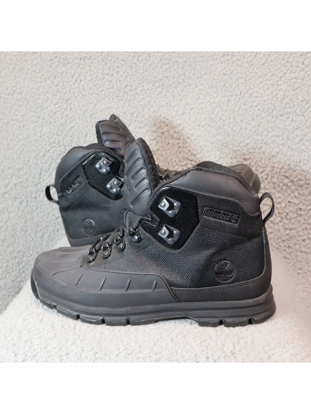 Timberland Euro Hiker Shell Toe Jacquard Boots sz 9 A427M